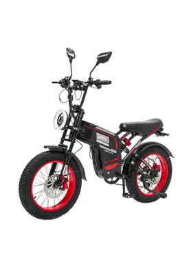 Электровелосипед Minako Apex черный-красный 1