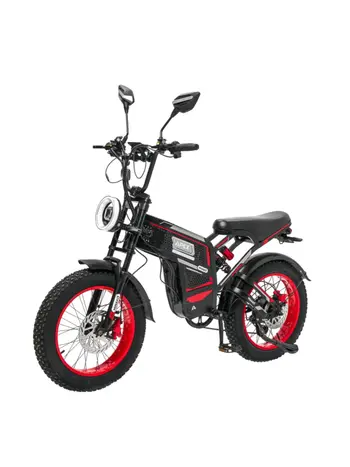 Электровелосипед Minako Apex черный-красный 1