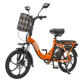 Электровелосипед Minako F7 оранжевый 1