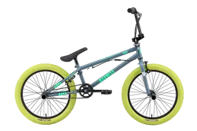 Велосипед Stark Madness BMX 2 (темно-серый матовый/зеленый неон/зеленый) 1
