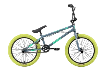 Велосипед Stark Madness BMX 2 (темно-серый матовый/зеленый неон/зеленый) 1