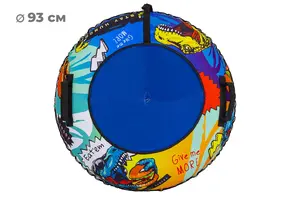 Тюбинг 93см ОКСФОРД BURGER LED С камерой  (СВЕТЯЩИЙСЯ В ТЕМНОТЕ) 1