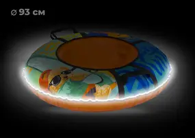 Тюбинг 93см ОКСФОРД BOARD LED С камерой  (СВЕТЯЩИЙСЯ В ТЕМНОТЕ) 1