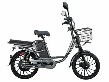 Электровелосипед Smart8 Dacha Lux серебристый 1