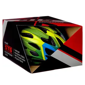 Шлем STG MV29-A (салатовый/синий/чёрный, с фикс. застежкой) L(58-61)cм 1