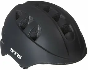 Шлем STG MA-2-B M(52-56)cм черный с фикс застежкой C фонариком в застёжке 1