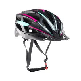 Шлем велосипедный Cigna KP-2 чёрный/бирюзовый/красный M (54-57см) 1