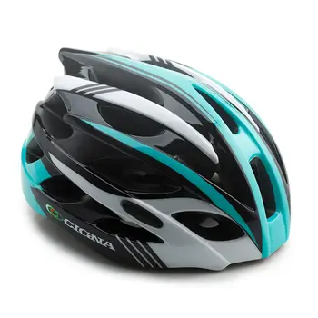 Шлем велосипедный Cigna WT-016 чёрный/бирюзовый/белый M (54-57см) 1