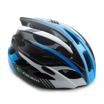 Шлем велосипедный Cigna WT-016 чёрный/синий/белый L ( 57-61см) 1