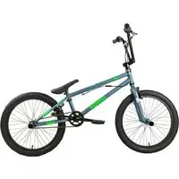 Детский велосипед Stark Madness BMX 2 2025 (темно-серый матовый/зеленый неон/черный) 2