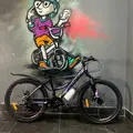 Велосипед Greenway 4930M 24 черный-фиолетовый 1