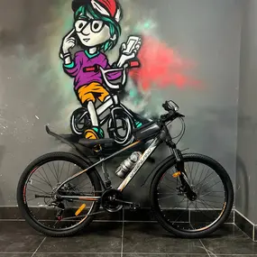 Велосипед Greenland Everest 26 1.0 черный-оранжевый 2