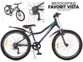 Велосипед Favorit Vista 24 VST серый 1