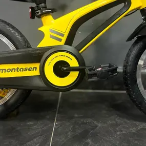 Детский велосипед Montasen M-F800 14 желтый 2