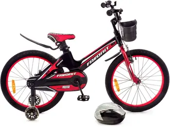 Детский велосипед Favorit Prestige 20 черный-красный 1