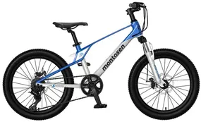 Велосипед Montasen MB10 20 серебристый-синий 1
