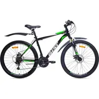 Велосипед AIST Quest Disc 26 р.20 2022 (черный/зеленый) 1