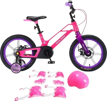 Детский велосипед  Nialanti Magic 16 MD розовый с комплектом защиты 1