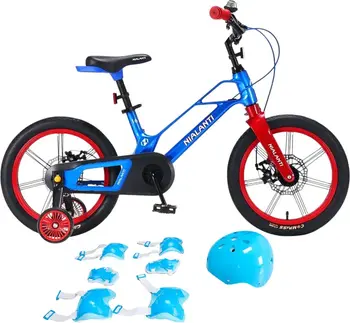 Детский велосипед  Nialanti Magic 16 MD синий с комплектом защиты 1