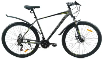 Велосипед Greenland Ocean 27.5 серый-зеленый 1