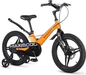 Детский велосипед Maxiscoo Space Deluxe 18 2026 / MSC-S1852D оранжевый глянцевый 1