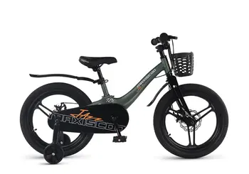 Детский велосипед Maxiscoo Jazz Pro 18 2026 / MSC-J1854P зеленый матовый 1