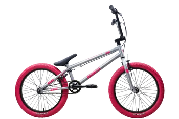 Велосипед Stark'25 Madness BMX 1 серебристый матовый/розовый/розовый 1
