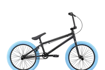 Велосипед Stark'25 Madness BMX 4 серо-фиолетовый/черный/синий 1