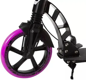 Самокат городской Novatrack Deft 230 Pro черно-фиолетовый 1