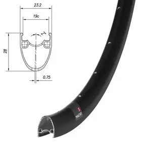 Обод Mach1, PULSE 19, 700C (622х19), 32отв., FV, disc, черный 1