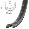 Обод Mach1, KLIXX 25, 27,5" (584x25), 32 отв., FV, пистон., disc, ETR, черный 1