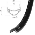 Обод Mach1, CROSS-R 27, 29" (622х27), 32отв., FV, пистон., disc, ETR, черный 1