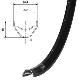Обод Mach1, FZR-XC, 29" (622x23), 32 отв., FV, disc, ETR, черный 1