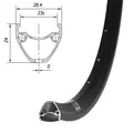 Обод Mach1, PULSE 23, 27,5" (584х23), 32отв., FV, disc, ETR, черный 1