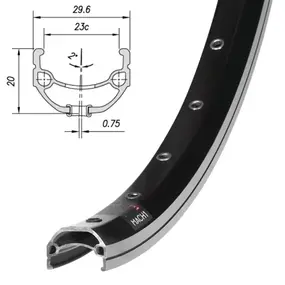 Обод Mach1, 840, 28" (622х23), 36отв., AV, пистон., черный 1