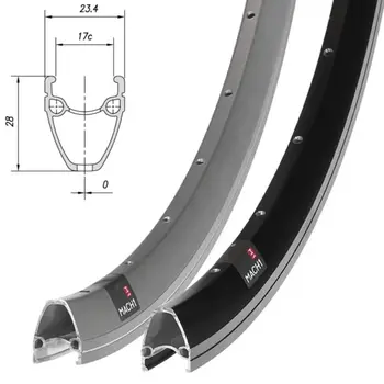 Обод Mach1, TOURING, 700C (622x17), 36отв., FV, черный 1