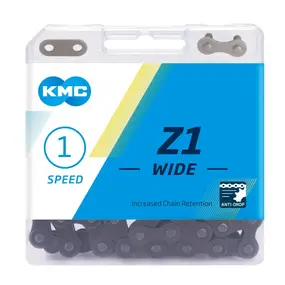 Цепь KMC, Z1 WIDE, 1/2"x1/8", 1ск., 112зв., BOX 1