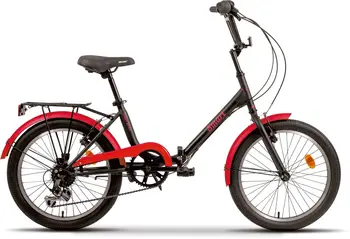 Складной велосипед Aist Smart 20 2.1 черный-красный 1