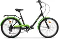 Складной велосипед Aist Smart 24 2.1 черный-зеленый 1