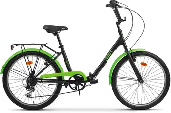 Складной велосипед Aist Smart 24 2.1 черный-зеленый 1