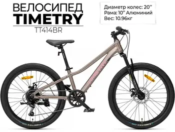 Детский велосипед Timetry TT414 20 бронзовый 1