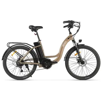 Электровелосипед Eltreco White темно золотой глянец-3213 1