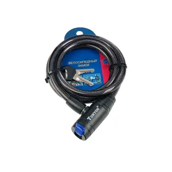 Замок велосипедный Tonyon 10mm x 1200mm 1