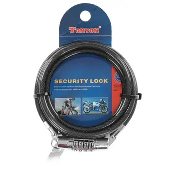 Замок велосипедный Tonyon 8mm x 900mm 1