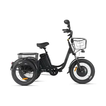 Трёхколёсный электровелосипед Eltreco Porter Fat 700 Черный матовый-3208 1