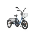 Трёхколёсный электровелосипед Eltreco Porter Fat 700 синий матовый-3210 1
