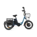 Трёхколёсный электровелосипед Eltreco Porter Fat 700 синий матовый-3210 1