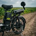Электровелосипед Gekkon V6 10,4 Ah черный-зеленый 1