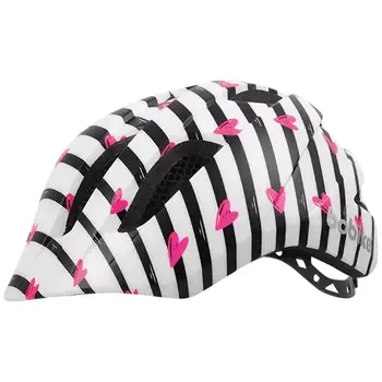 Шлем велосипедный детский Bobike Kids Plus S Pinky Zebra (белый) 1