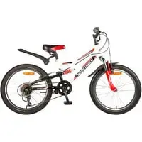 Детский велосипед Novatrack Shark 20 20SS6V.SHARK.WT20 (белый/красный, 2020) 1